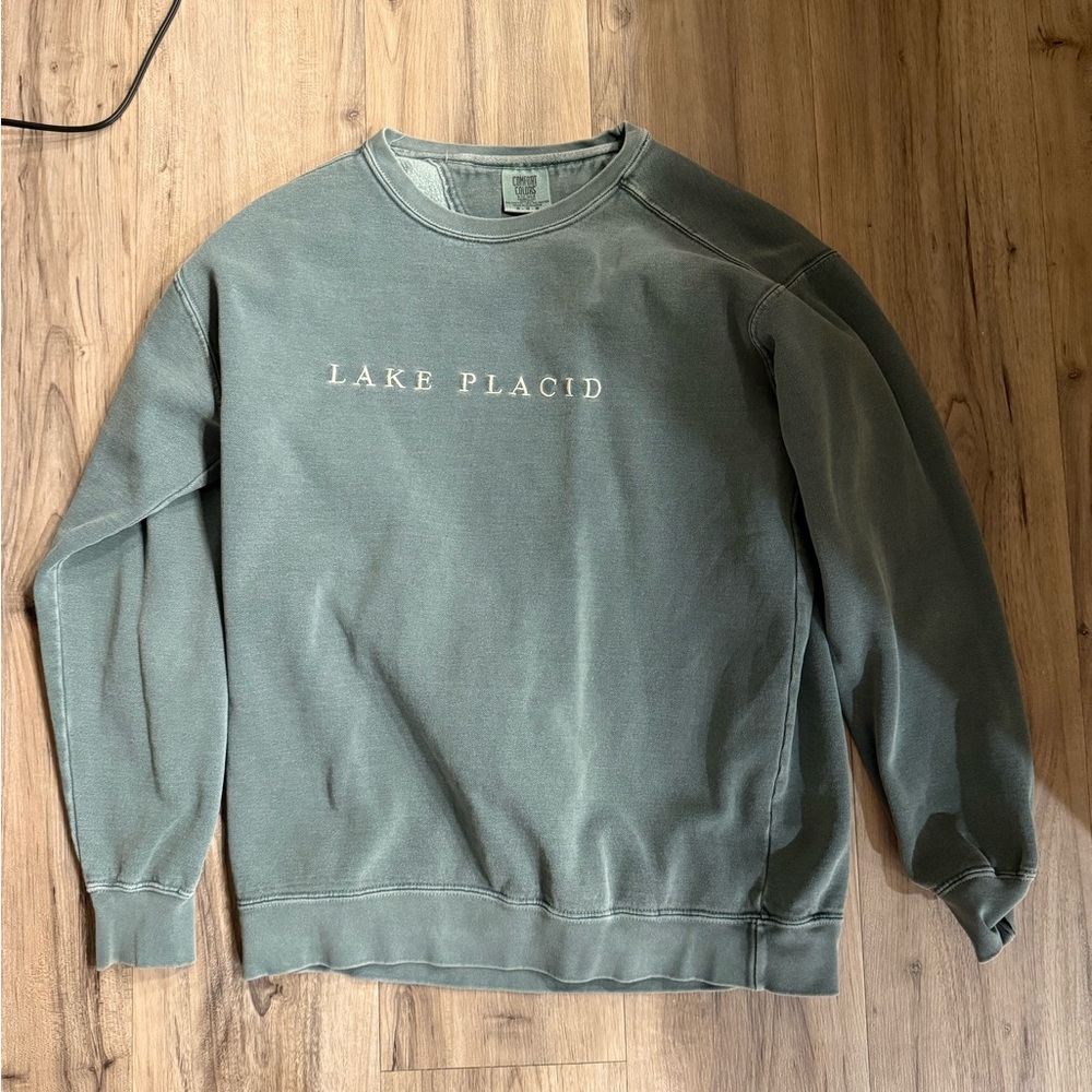 Lake Placid Green Womens Sweatshirt